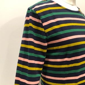 J. Crew Stripe Midi Dress